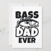 Bass Dad Ever Bedankkaart (Voorkant)
