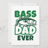 Bass Dad Ever Bedankkaart (Voorkant)