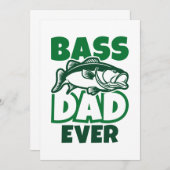 Bass Dad Ever Bedankkaart (Voorkant / Achterkant)
