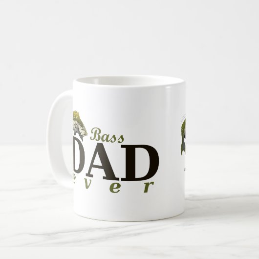 Bass Dad Ever Best Pa Pun Koffiemok (Voorkant links)