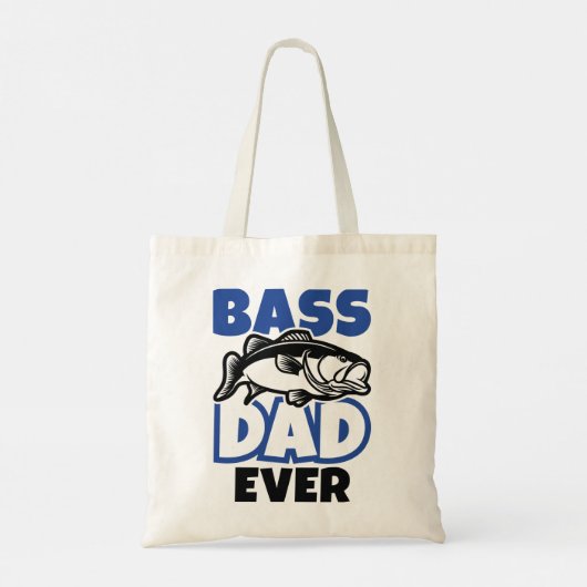 Bass Dad Ever Tote Bag (Achterkant)
