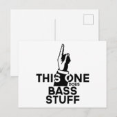 Bass Dingen - Grappige Bassmuziek Briefkaart (Voorkant / Achterkant)