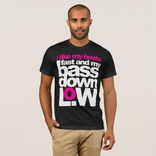 Bass Down Low T-shirt (Voorkant volledig)