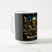 Bass Drop – Low Frequency Music Power Koffiemok (Voorkant links)