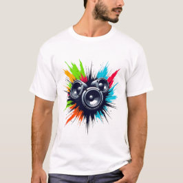 Bass Drops & Brushstrokes, muziek ontmoet kunst T-shirt