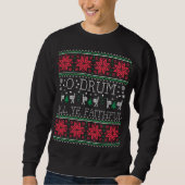 Bass Drum Drummer - Kerstmis, Ugly Sweater Gift (Voorkant)