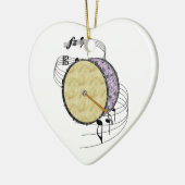 Bass Drum Keramisch Ornament (Links)