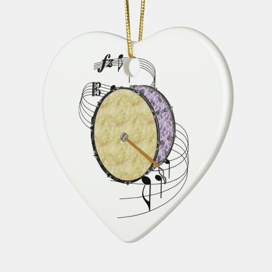 Bass Drum Keramisch Ornament (Links)