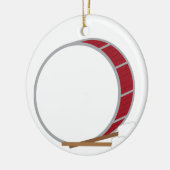 Bass Drum Keramisch Ornament (Links)