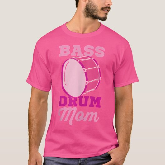 Bass Drum Mom Drummer Moeder T-shirt (Voorkant)