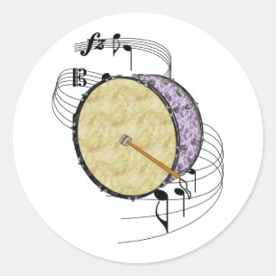 Bass Drum Ronde Sticker