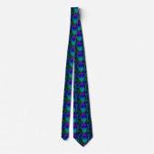 Bass Drum Shades of Blue Pattern Necktie Stropdas (Achterkant)