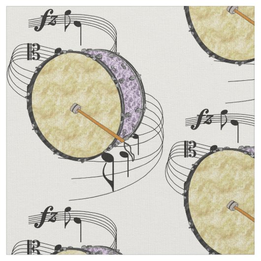 Bass Drum Stof (Close Up)