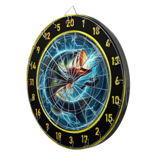 Bass Enthusiast's Perfect Dart Board Fusion Dartbord (Voorkant Rechts)