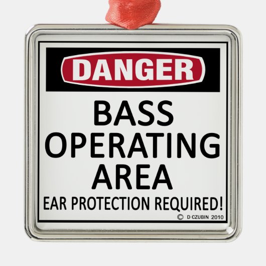 Bass-exploitatiegebied Metalen Ornament (Voorkant)