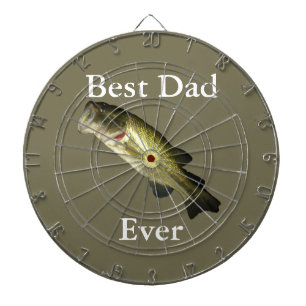 Bass Fish Best Pap Ever Custom Dartbord