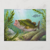 Bass Fish Briefkaart (Voorkant)