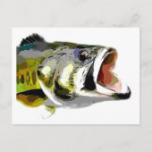 Bass Fish Briefkaart (Voorkant)