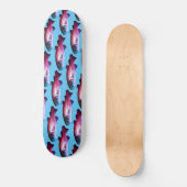 Bass Fish Bright Blue Boys Aangepast Persoonlijk Skateboard (Voorkant)