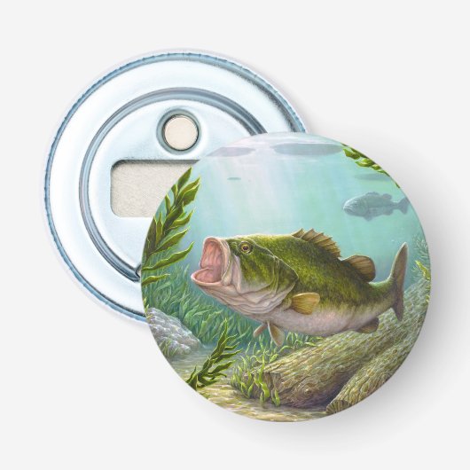 Bass Fish Button Flesopener (Voorkant)