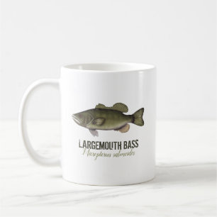 Bass Fish Fisherman Modern Angler Koffiemok
