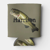 Bass Fish gepersonaliseerde aangepaste Koelbox Blikjeskoeler (Voorkant)