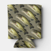 Bass Fish gepersonaliseerde aangepaste Koelbox Blikjeskoeler (Achterkant)