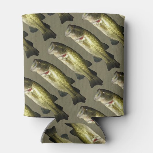 Bass Fish gepersonaliseerde aangepaste Koelbox Blikjeskoeler (Achterkant)