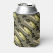 Bass Fish gepersonaliseerde aangepaste Koelbox Blikjeskoeler (Blikje Achterkant)