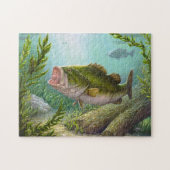 Bass Fish Legpuzzel (Horizontaal)
