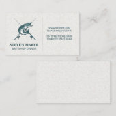 Bass Fish Logo en Vist Polen Visitekaartje (Voorkant / Achterkant)