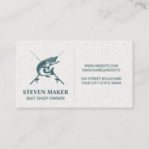 Bass Fish Logo en Vist Polen Visitekaartje