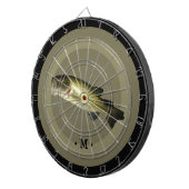 Bass Fish Monogram Mannen Dartbord (Voorkant Rechts)