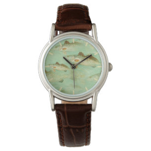 Bass Fish Patroon Horloge
