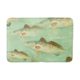 Bass Fish Pattern Badmat