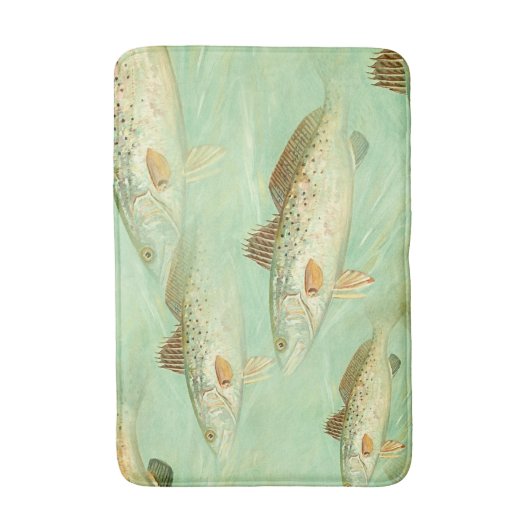 Bass Fish Pattern Badmat (Voorkant Verticaal)