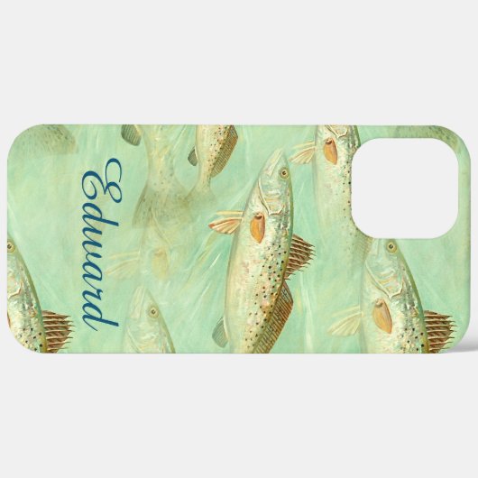 Bass Fish Pattern Case-Mate iPhone Case (Achterkant (horizontaal))