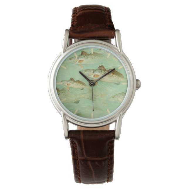 Bass Fish Pattern Horloge (Voorkant)