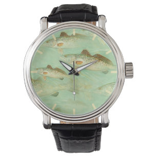 Bass Fish Pattern Horloge