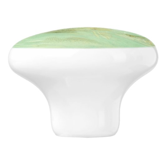 Bass Fish Pattern Keramische Knop (Zijkant)