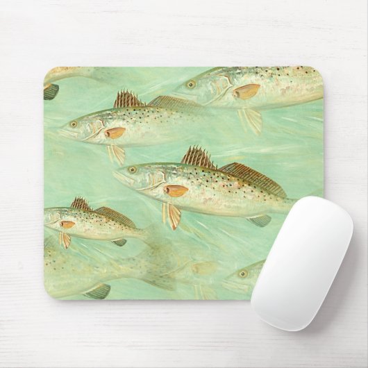 Bass Fish Pattern Muismat (Met muis)