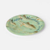 Bass Fish Pattern  Papieren Bordje (Gekanteld)