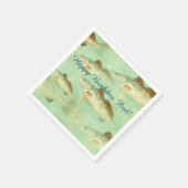 Bass Fish Pattern Servet (Hoek)