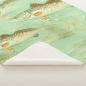 Bass Fish Pattern Sherpa Deken (3/4)