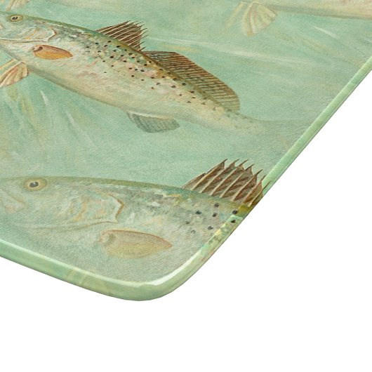 Bass Fish Pattern Snijplank (Hoek)