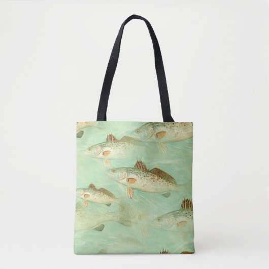 Bass Fish Pattern Tote Bag (Voorkant)