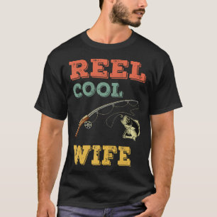 Bass Fish Reel Cool Vrouw Visser Gift - Bass T-shirt