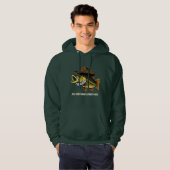 Bass Fish Reel Dads Draag Cowboy Petten Hoodie (Voorkant volledig)