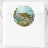 Bass Fish Ronde Sticker (Tas)