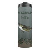 Bass Fish Scene - Gepersonaliseerd Thermosbeker (Voorkant)